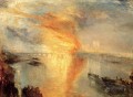 Turner La quema de la Cámara de los Lores y el paisaje marino de los Comunes